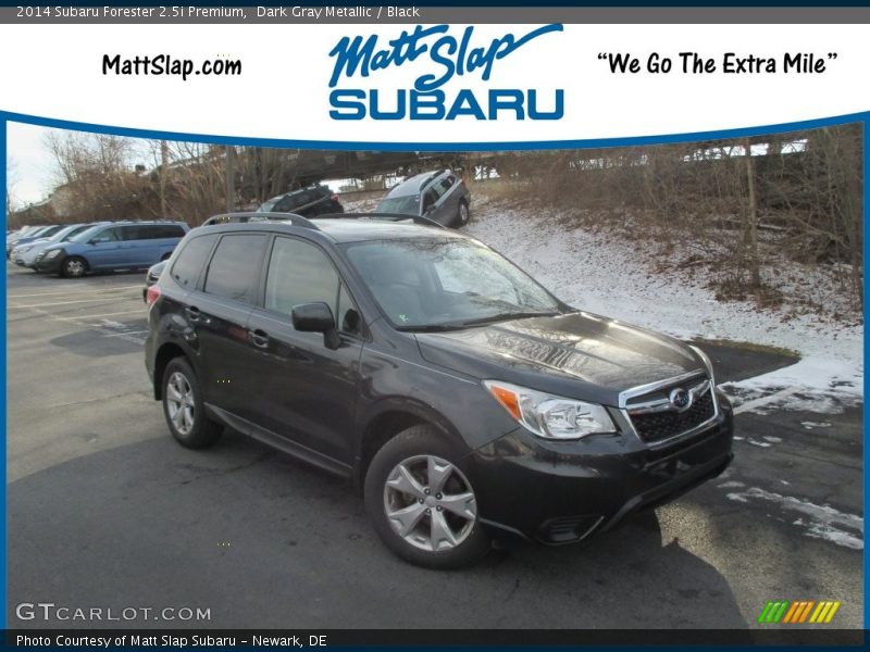 Dark Gray Metallic / Black 2014 Subaru Forester 2.5i Premium
