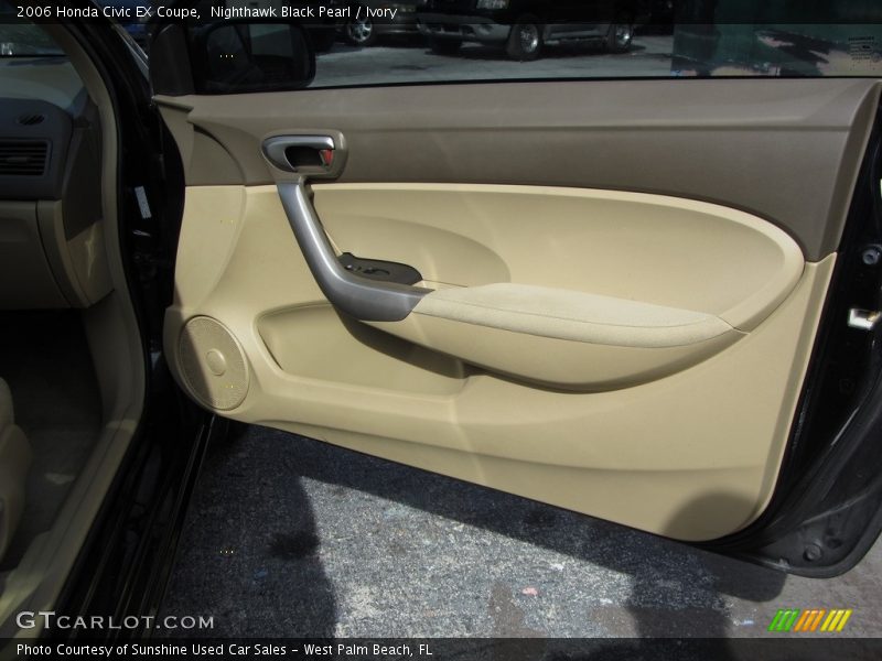 Nighthawk Black Pearl / Ivory 2006 Honda Civic EX Coupe