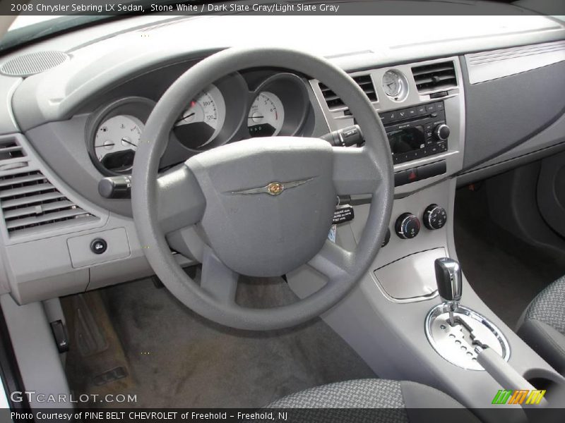 Stone White / Dark Slate Gray/Light Slate Gray 2008 Chrysler Sebring LX Sedan
