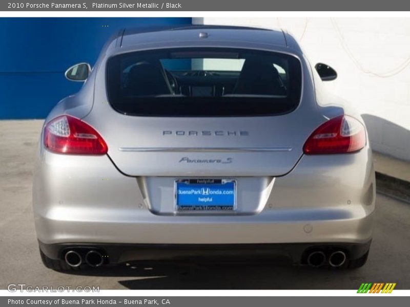 Platinum Silver Metallic / Black 2010 Porsche Panamera S