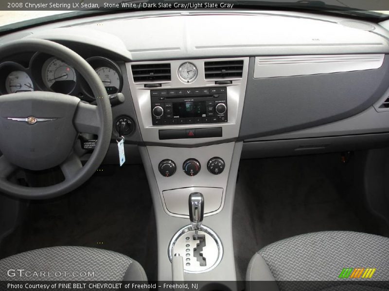 Stone White / Dark Slate Gray/Light Slate Gray 2008 Chrysler Sebring LX Sedan