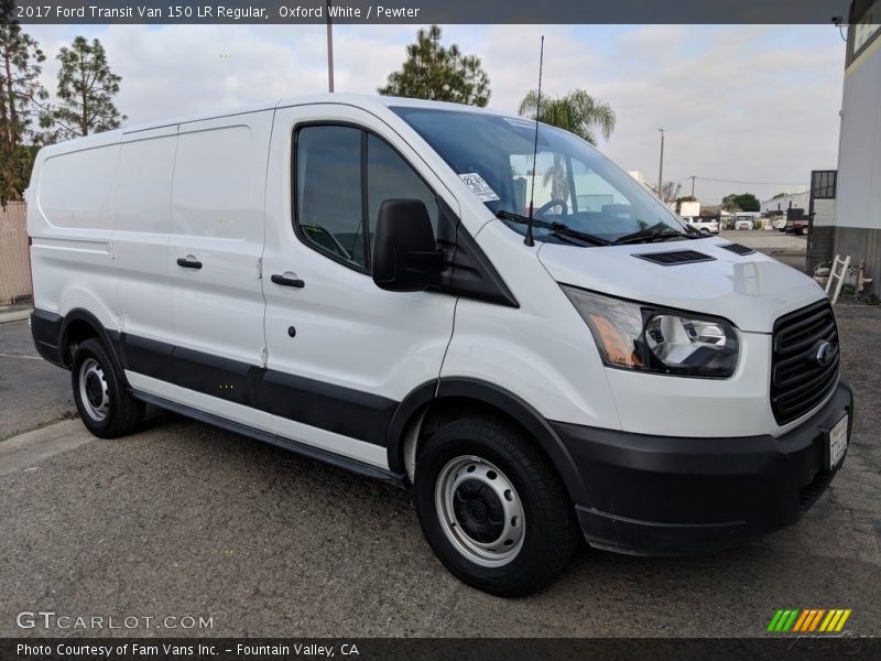 Oxford White / Pewter 2017 Ford Transit Van 150 LR Regular