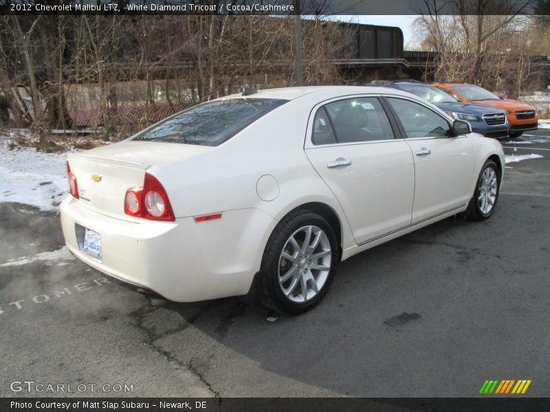 White Diamond Tricoat / Cocoa/Cashmere 2012 Chevrolet Malibu LTZ