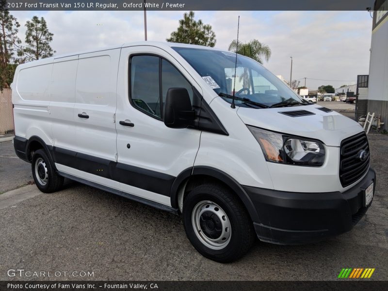 Oxford White / Pewter 2017 Ford Transit Van 150 LR Regular