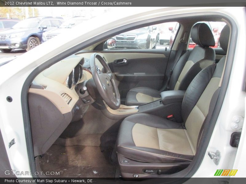 White Diamond Tricoat / Cocoa/Cashmere 2012 Chevrolet Malibu LTZ
