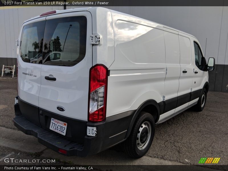 Oxford White / Pewter 2017 Ford Transit Van 150 LR Regular