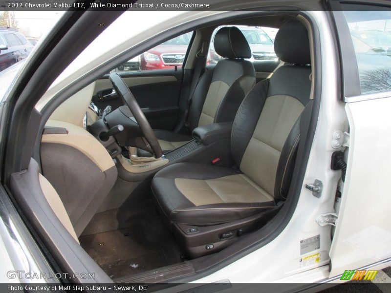 White Diamond Tricoat / Cocoa/Cashmere 2012 Chevrolet Malibu LTZ
