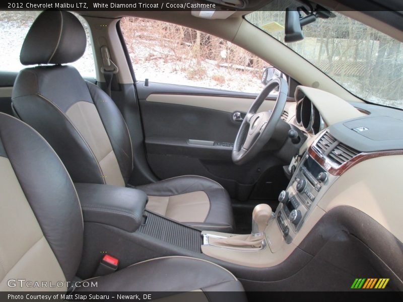 White Diamond Tricoat / Cocoa/Cashmere 2012 Chevrolet Malibu LTZ