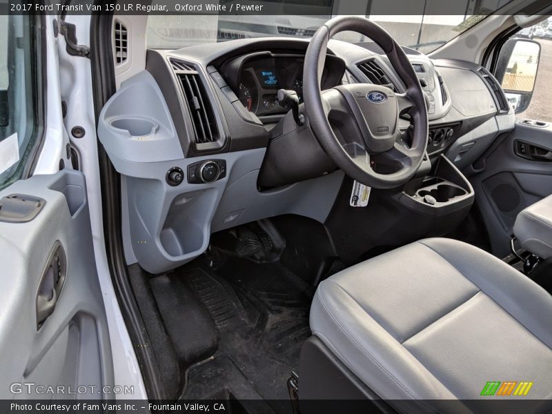 Oxford White / Pewter 2017 Ford Transit Van 150 LR Regular