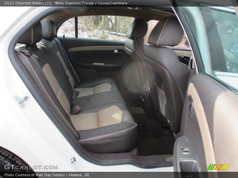 White Diamond Tricoat / Cocoa/Cashmere 2012 Chevrolet Malibu LTZ
