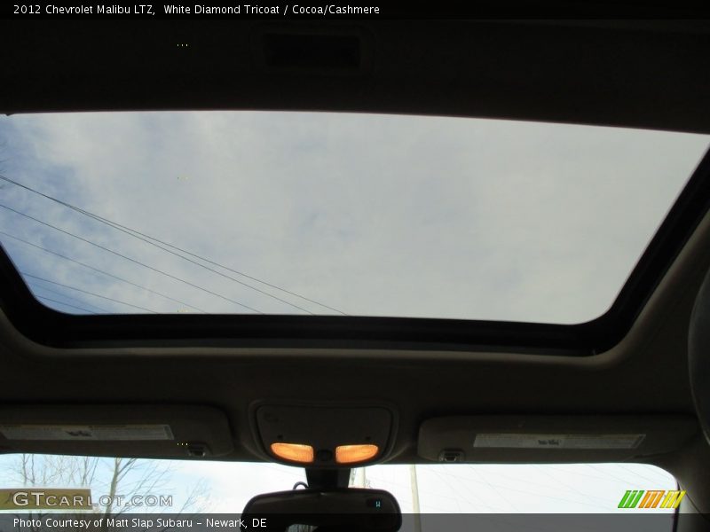 White Diamond Tricoat / Cocoa/Cashmere 2012 Chevrolet Malibu LTZ