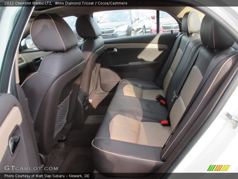 White Diamond Tricoat / Cocoa/Cashmere 2012 Chevrolet Malibu LTZ