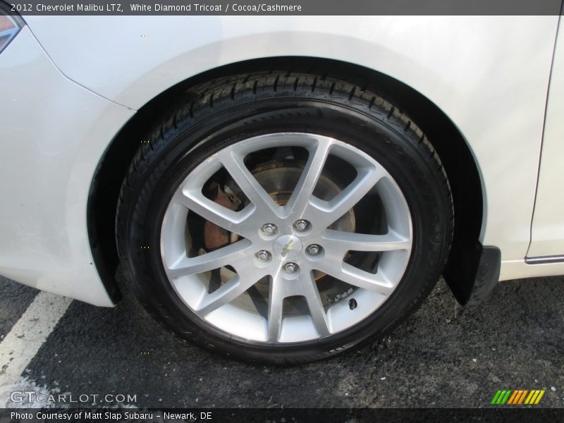 White Diamond Tricoat / Cocoa/Cashmere 2012 Chevrolet Malibu LTZ