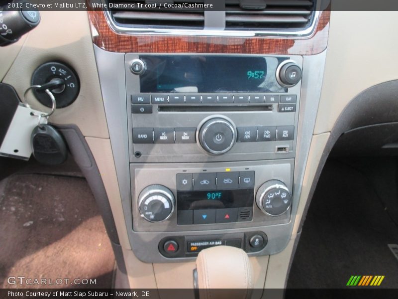 White Diamond Tricoat / Cocoa/Cashmere 2012 Chevrolet Malibu LTZ