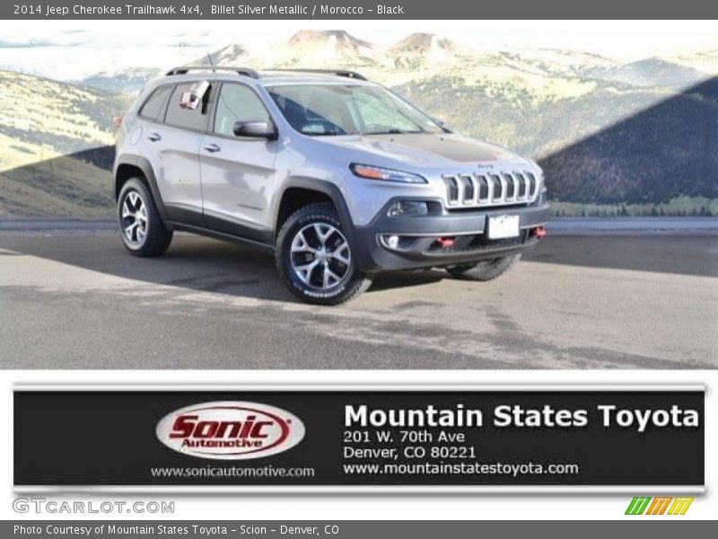Billet Silver Metallic / Morocco - Black 2014 Jeep Cherokee Trailhawk 4x4