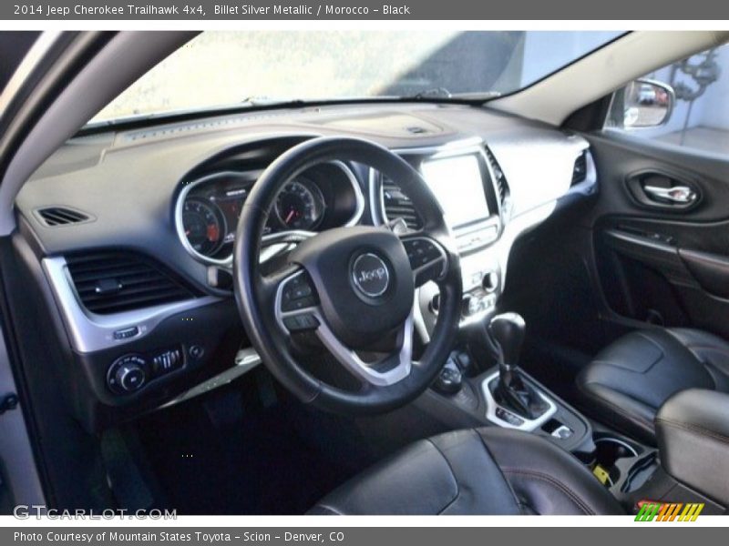 Billet Silver Metallic / Morocco - Black 2014 Jeep Cherokee Trailhawk 4x4