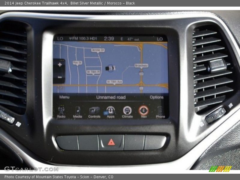 Billet Silver Metallic / Morocco - Black 2014 Jeep Cherokee Trailhawk 4x4