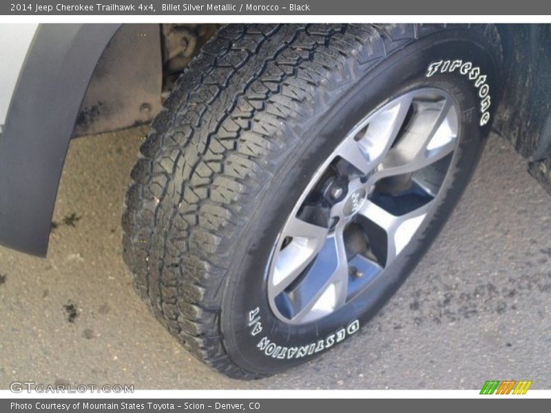 Billet Silver Metallic / Morocco - Black 2014 Jeep Cherokee Trailhawk 4x4