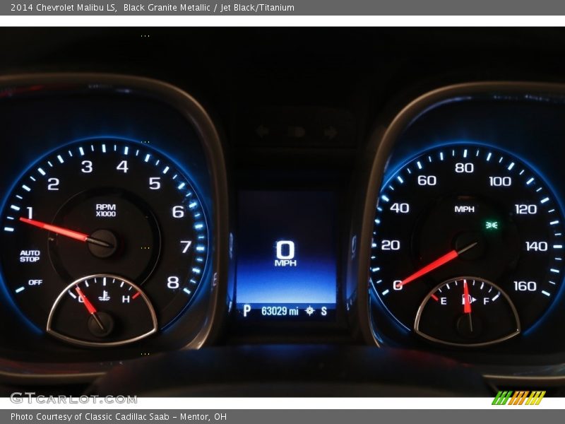 Black Granite Metallic / Jet Black/Titanium 2014 Chevrolet Malibu LS