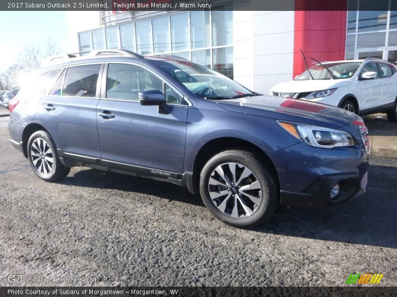 Twilight Blue Metallic / Warm Ivory 2017 Subaru Outback 2.5i Limited