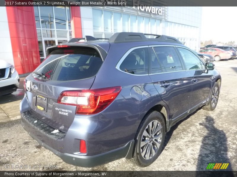 Twilight Blue Metallic / Warm Ivory 2017 Subaru Outback 2.5i Limited