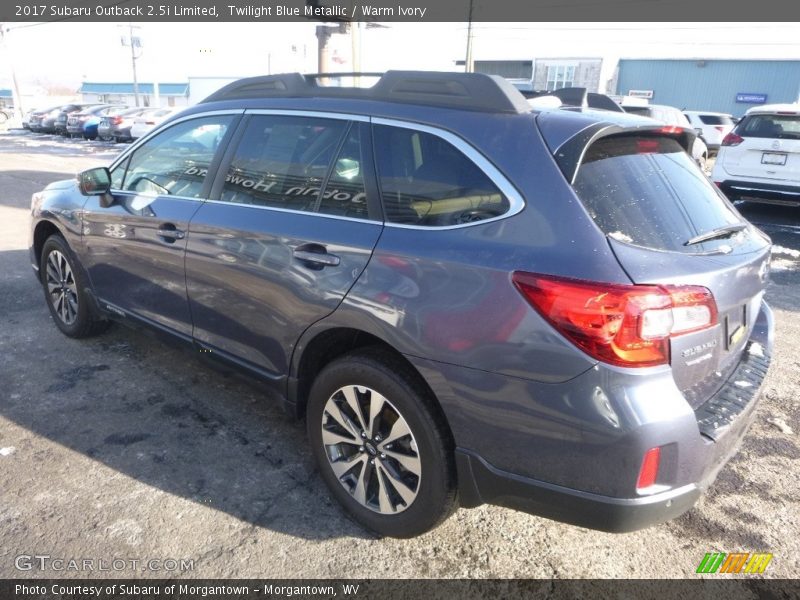 Twilight Blue Metallic / Warm Ivory 2017 Subaru Outback 2.5i Limited