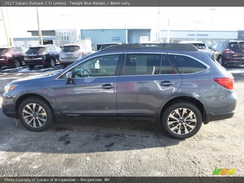 Twilight Blue Metallic / Warm Ivory 2017 Subaru Outback 2.5i Limited