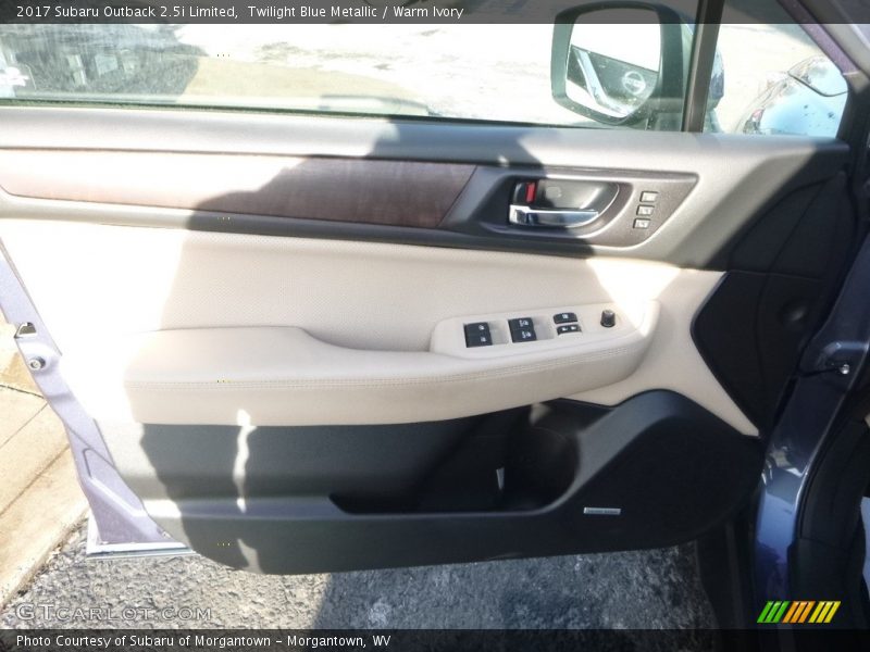 Twilight Blue Metallic / Warm Ivory 2017 Subaru Outback 2.5i Limited