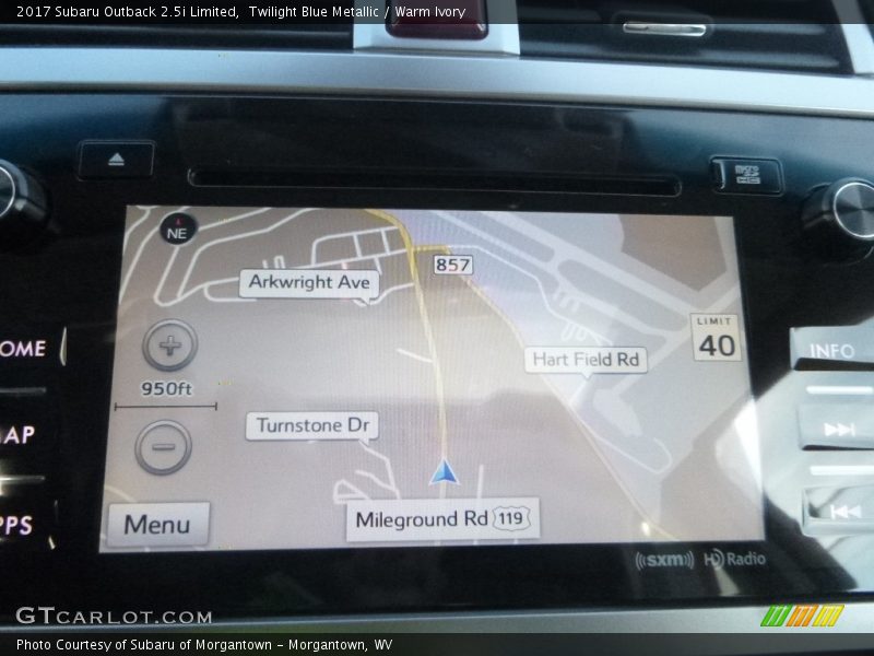 Twilight Blue Metallic / Warm Ivory 2017 Subaru Outback 2.5i Limited