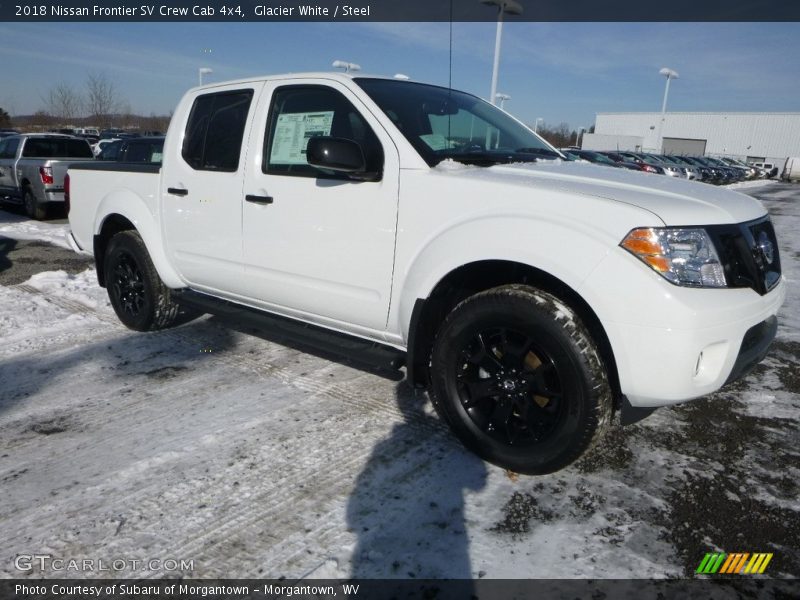Glacier White / Steel 2018 Nissan Frontier SV Crew Cab 4x4