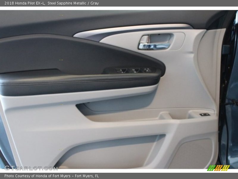 Steel Sapphire Metallic / Gray 2018 Honda Pilot EX-L