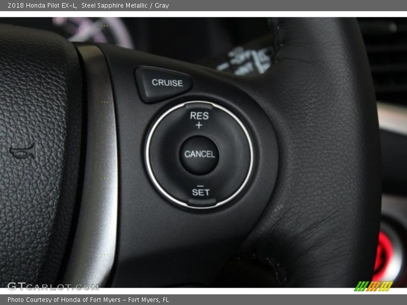 Steel Sapphire Metallic / Gray 2018 Honda Pilot EX-L