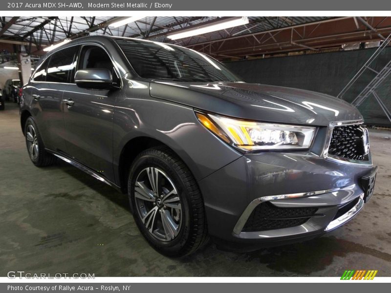 Modern Steel Metallic / Ebony 2017 Acura MDX SH-AWD