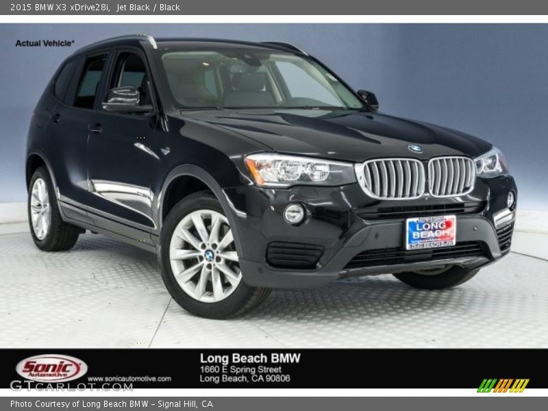 Jet Black / Black 2015 BMW X3 xDrive28i