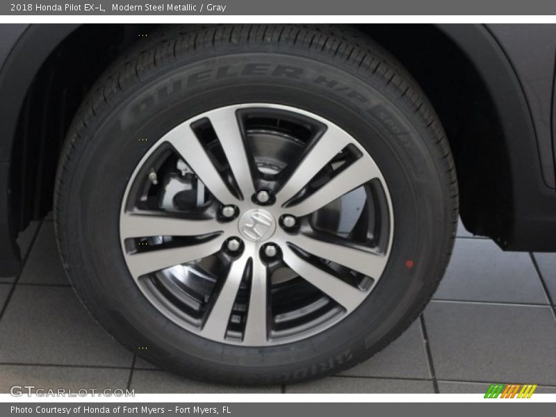 Modern Steel Metallic / Gray 2018 Honda Pilot EX-L