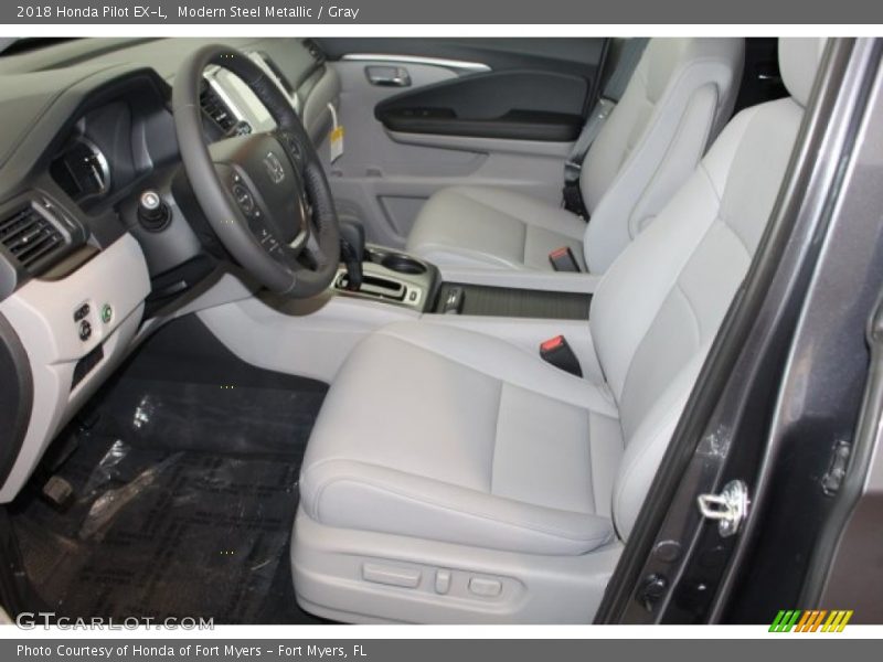 Modern Steel Metallic / Gray 2018 Honda Pilot EX-L