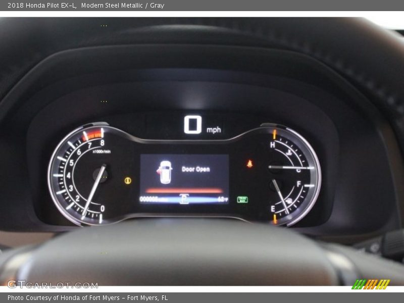 Modern Steel Metallic / Gray 2018 Honda Pilot EX-L