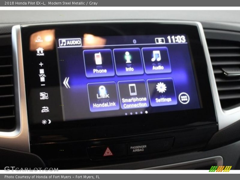 Modern Steel Metallic / Gray 2018 Honda Pilot EX-L