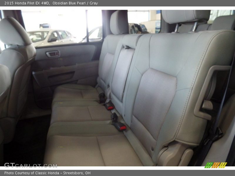 Obsidian Blue Pearl / Gray 2015 Honda Pilot EX 4WD