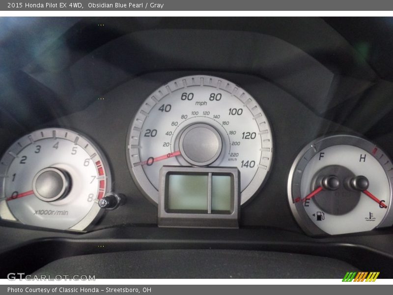 Obsidian Blue Pearl / Gray 2015 Honda Pilot EX 4WD