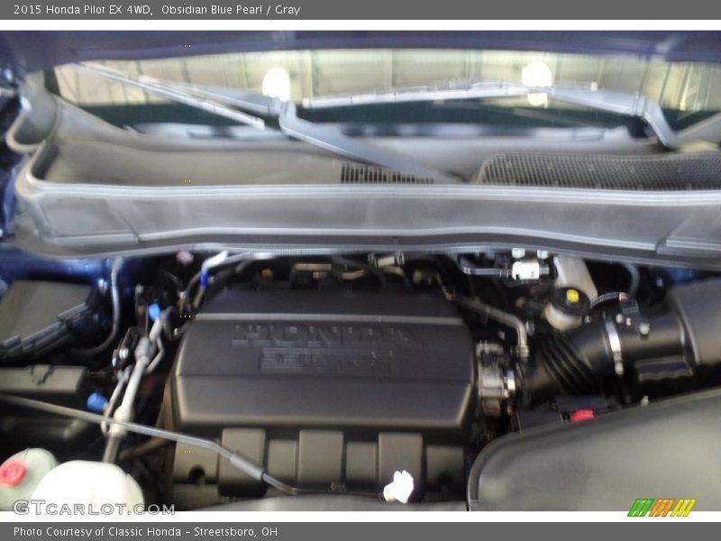 Obsidian Blue Pearl / Gray 2015 Honda Pilot EX 4WD