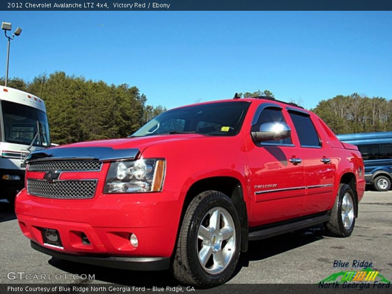 Victory Red / Ebony 2012 Chevrolet Avalanche LTZ 4x4