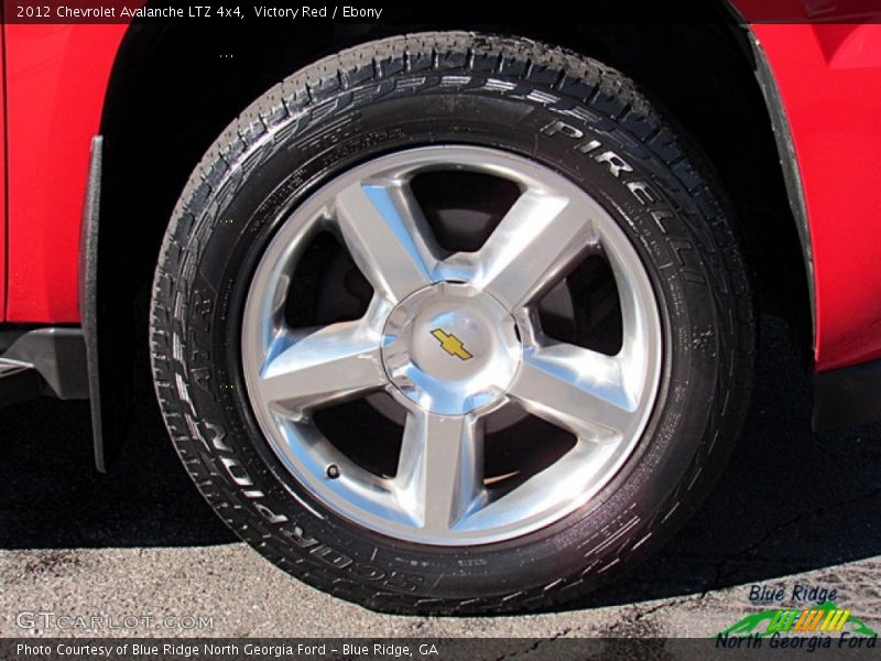Victory Red / Ebony 2012 Chevrolet Avalanche LTZ 4x4
