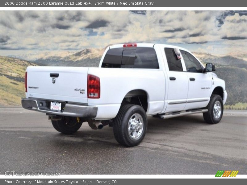 Bright White / Medium Slate Gray 2006 Dodge Ram 2500 Laramie Quad Cab 4x4
