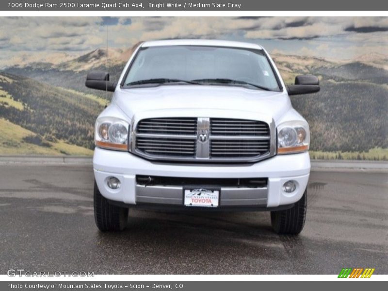 Bright White / Medium Slate Gray 2006 Dodge Ram 2500 Laramie Quad Cab 4x4