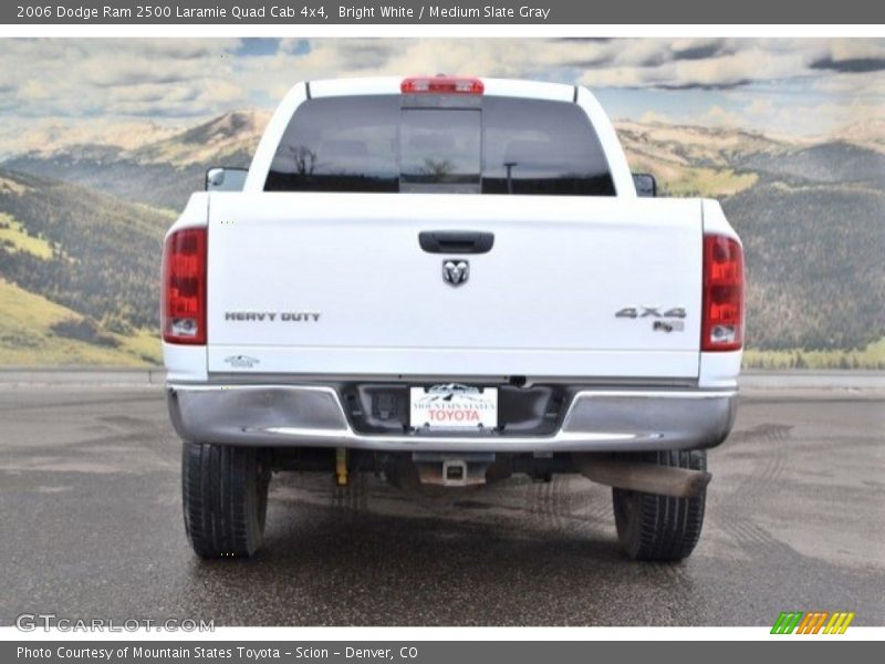 Bright White / Medium Slate Gray 2006 Dodge Ram 2500 Laramie Quad Cab 4x4