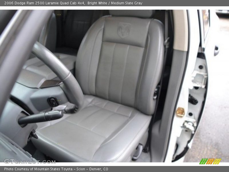 Bright White / Medium Slate Gray 2006 Dodge Ram 2500 Laramie Quad Cab 4x4