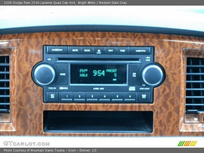 Bright White / Medium Slate Gray 2006 Dodge Ram 2500 Laramie Quad Cab 4x4