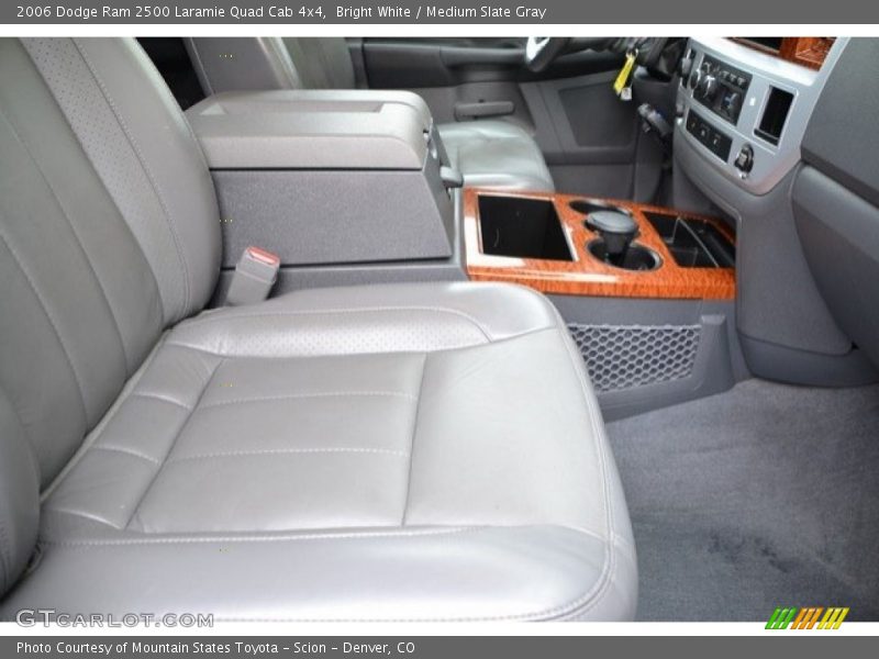 Bright White / Medium Slate Gray 2006 Dodge Ram 2500 Laramie Quad Cab 4x4