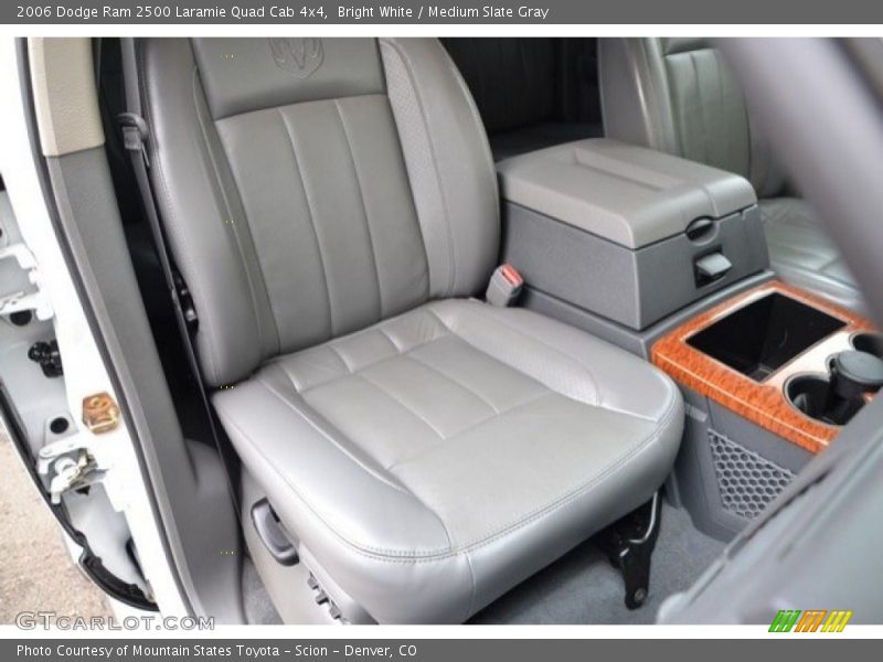 Bright White / Medium Slate Gray 2006 Dodge Ram 2500 Laramie Quad Cab 4x4